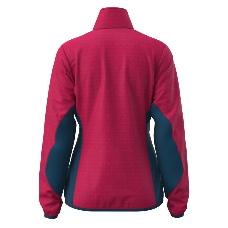 Great Escapes Tresero evo lady mid layer full zip persian red/gibraltar sea 2/3