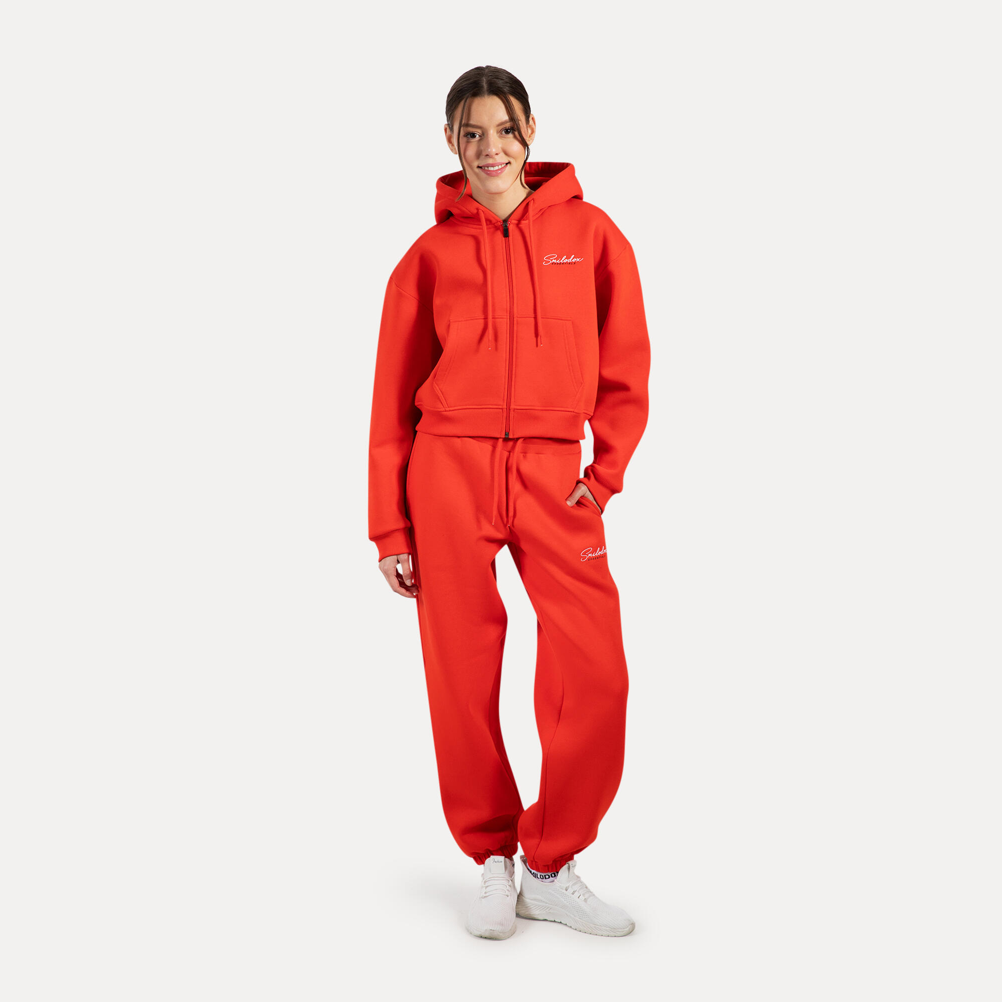 Damen Sweatjacke Enara Rot 3/5