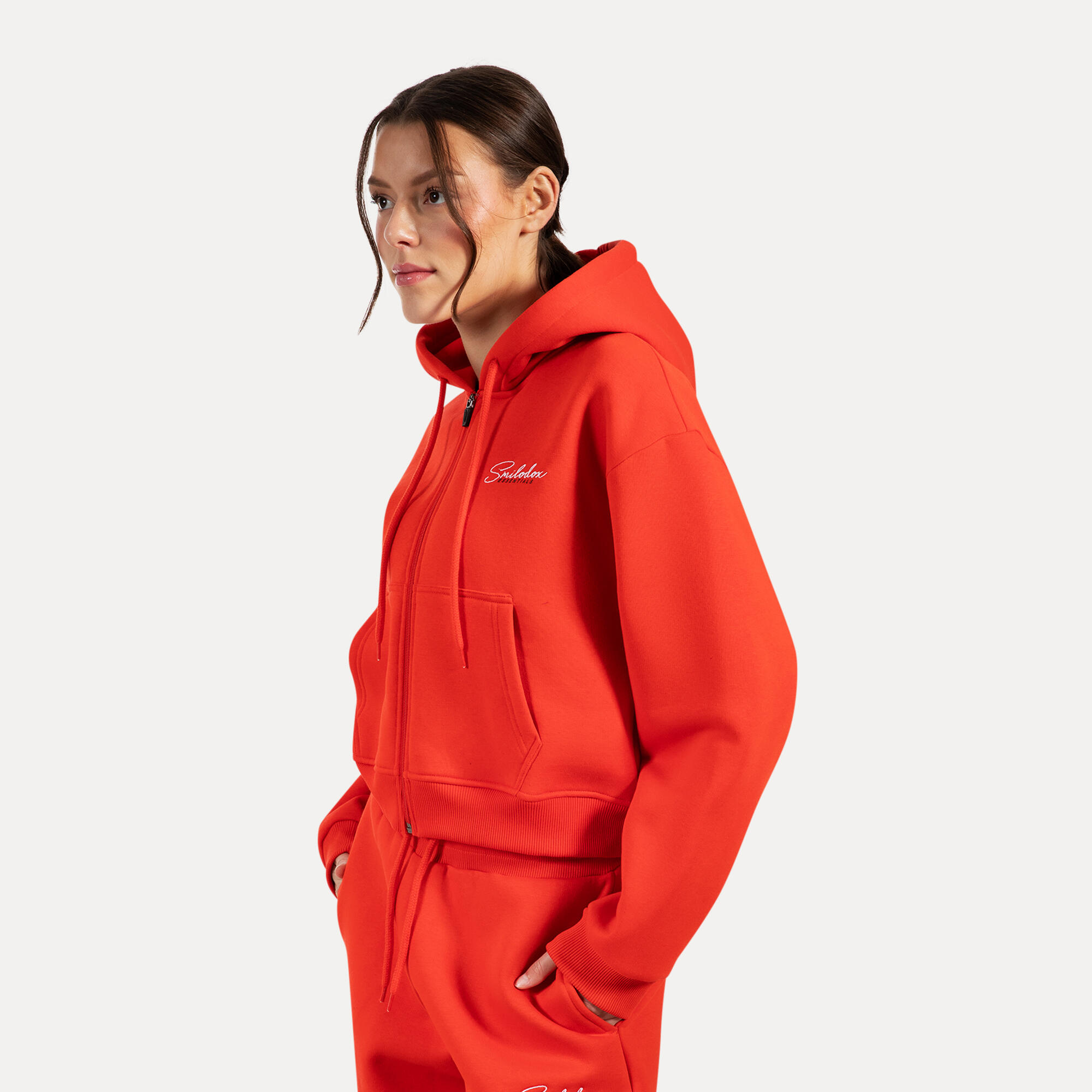 Damen Sweatjacke Enara Rot 2/5