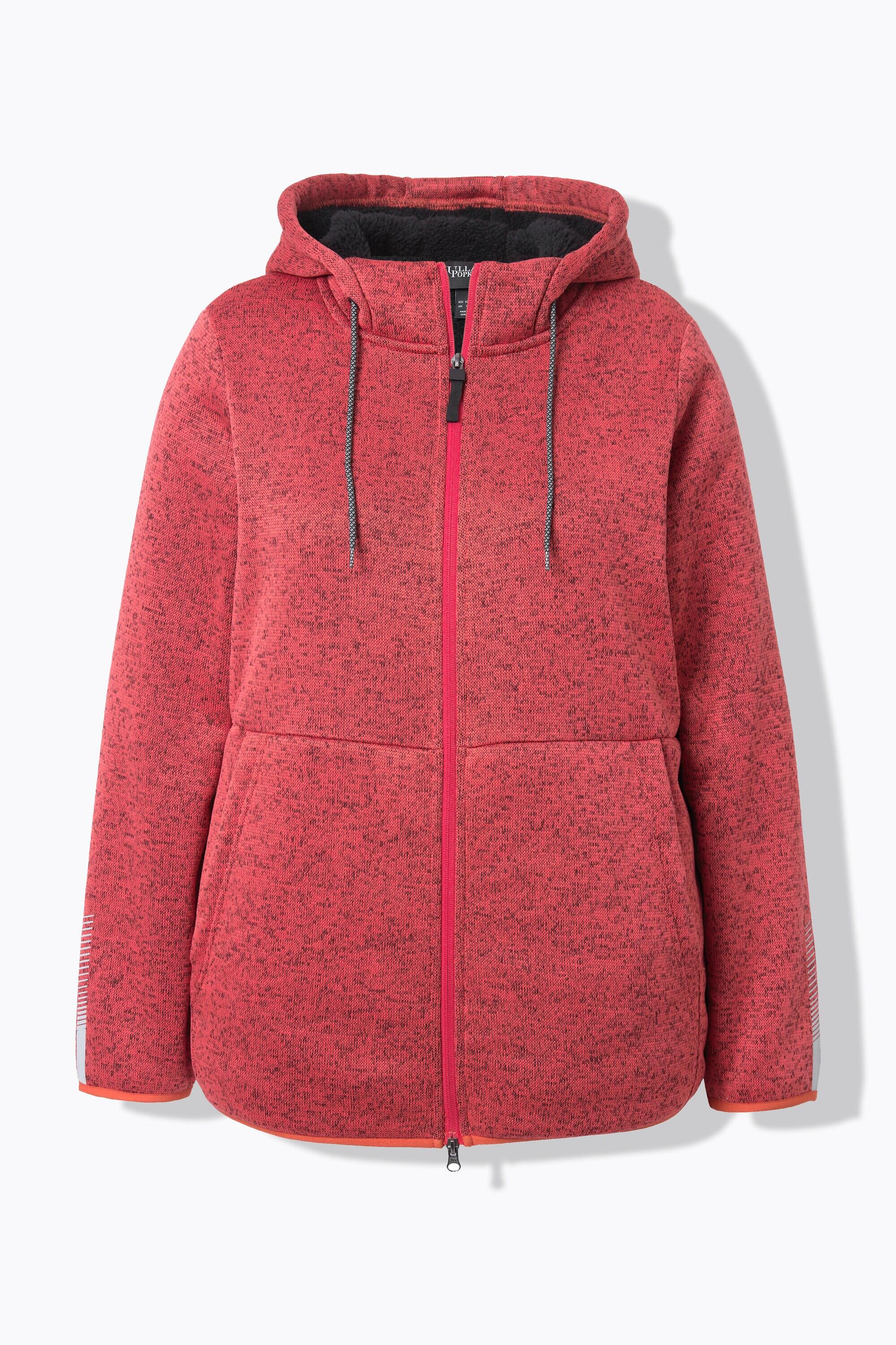 Damen Strickfleece-Jacke Teddyfleece 2-Wege-Zipper Reflektor 13/13