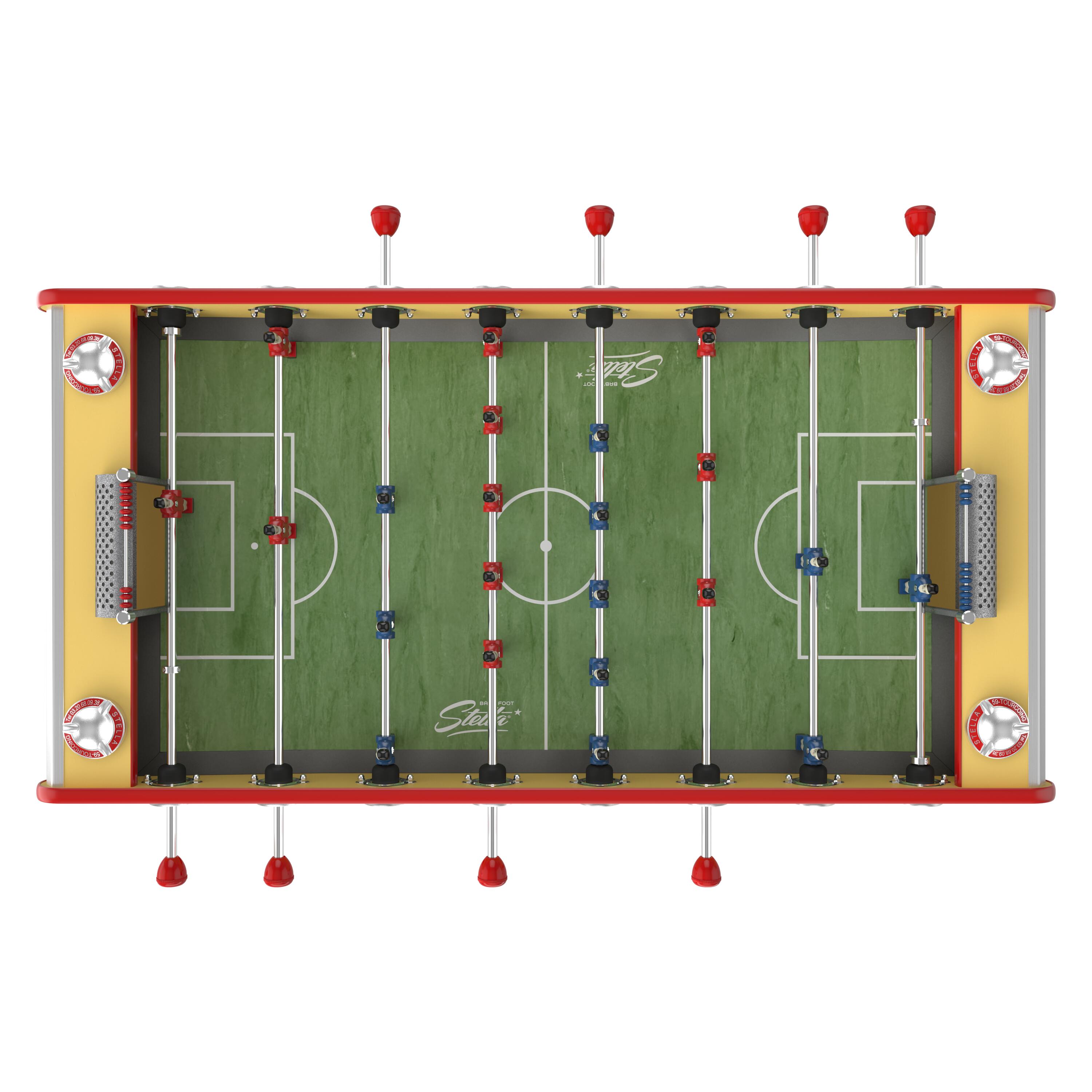 Calcio balilla Stella Champion giallo e rosso 3/5