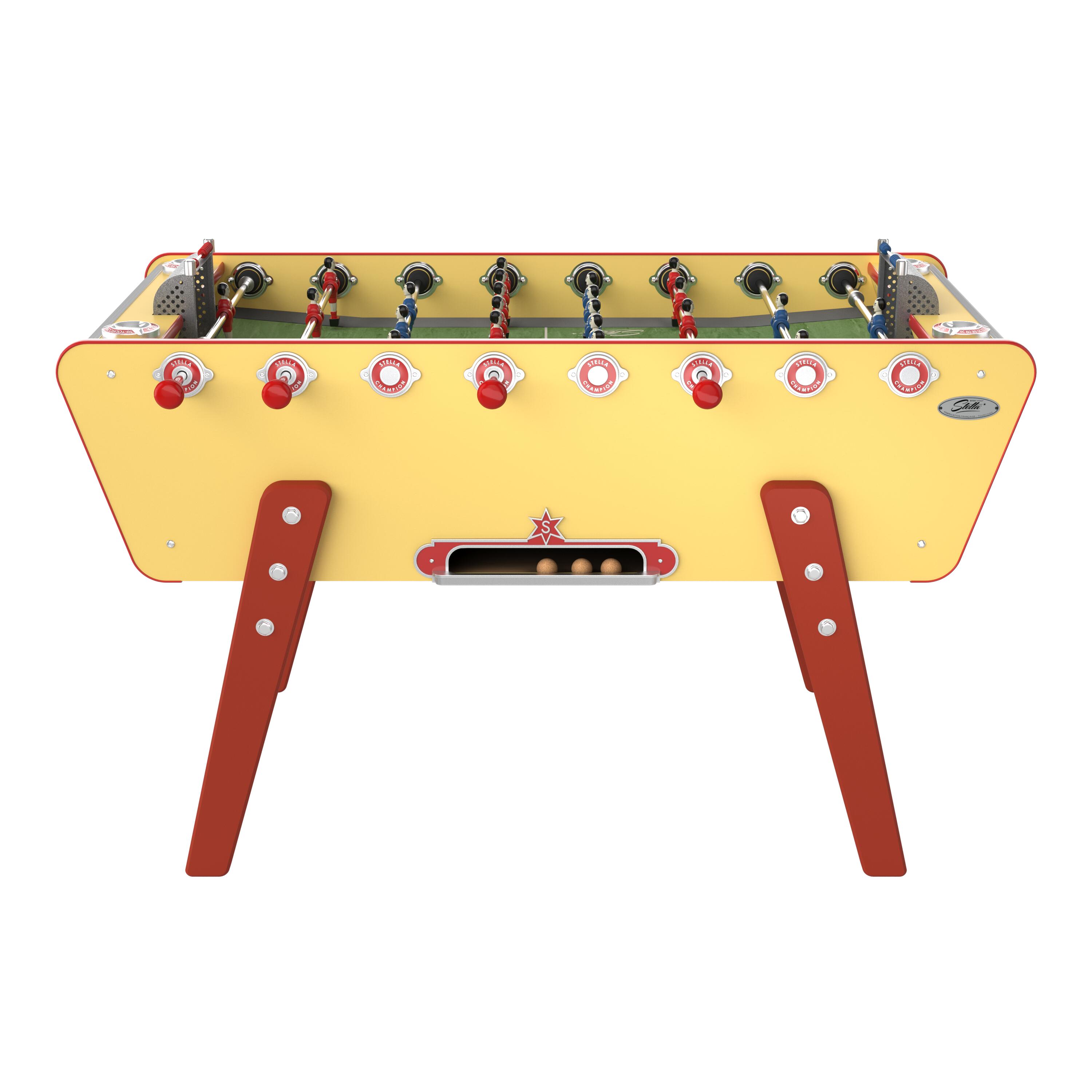 Calcio balilla Stella Champion giallo e rosso 2/5