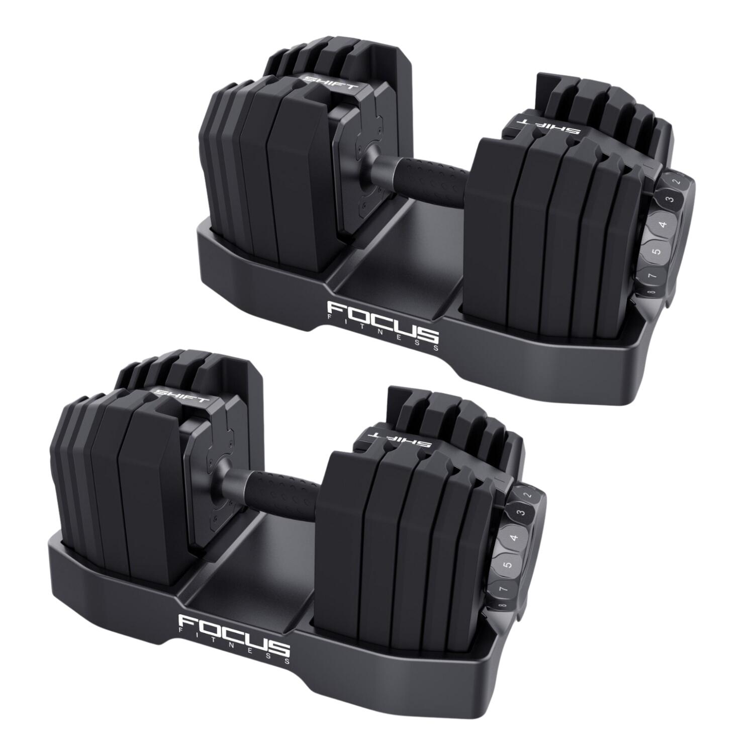 Trainingsbank Force 8 – Inclusief verstelbare dumbbellset Shift – 2x24 kg 7/7