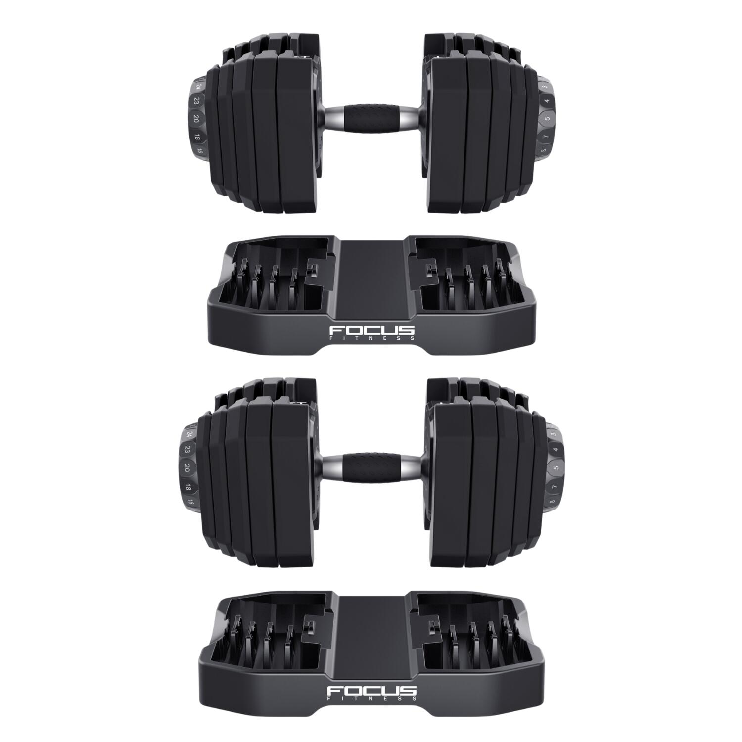 Shift - Verstelbare Dumbbellset - 2 x 24 kg 6/7