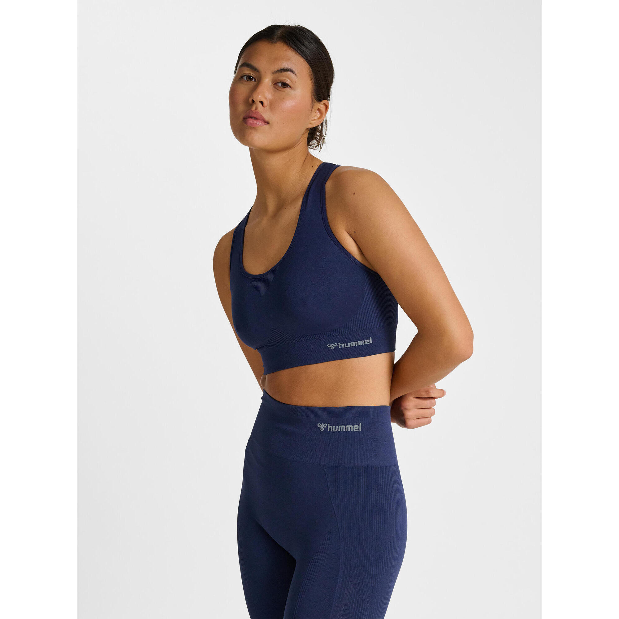 Hummel - Enfiler Top Hmltif Entraînement Femme Hummel - Brassière - Bleu|violet - 40 M - Decathlon