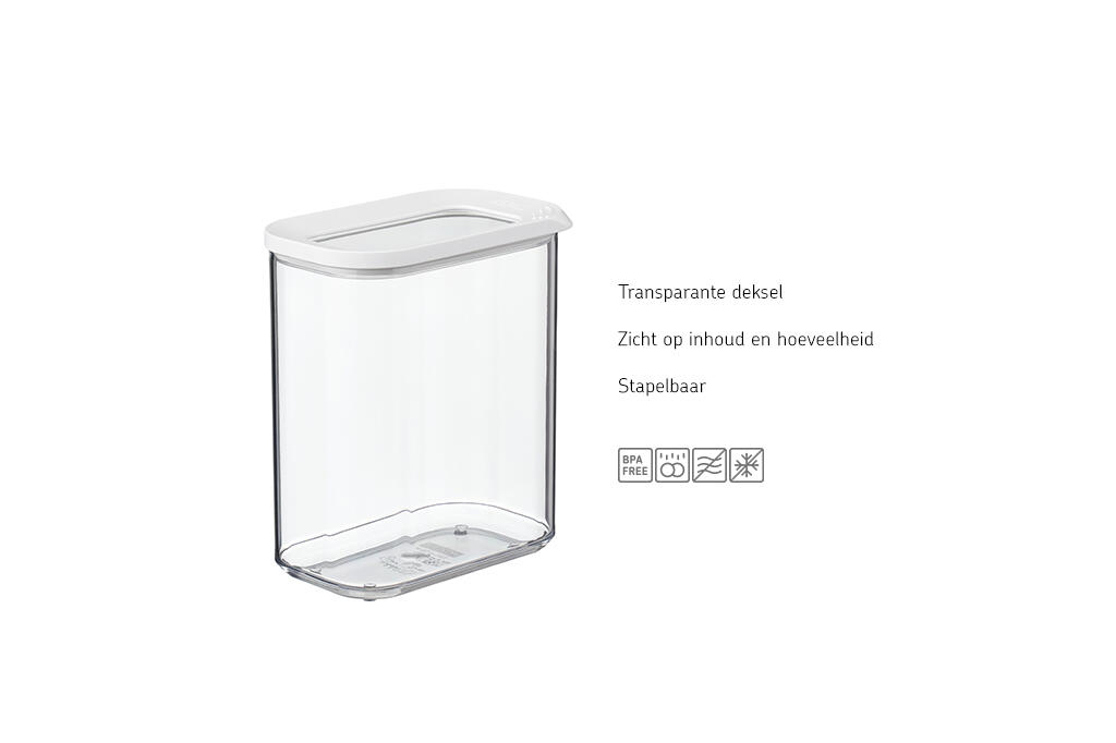 Vorratsbehälter Modula 6-teiliges Set - Küchenorganizer - White 3/6