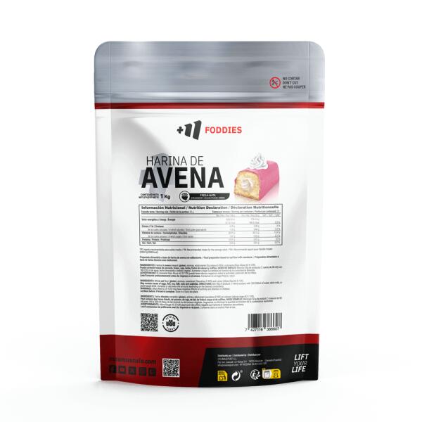 Harina de Avena - 1Kg Pantera Rosa - Pastelito de Fresa MASMUSCULO 2/6