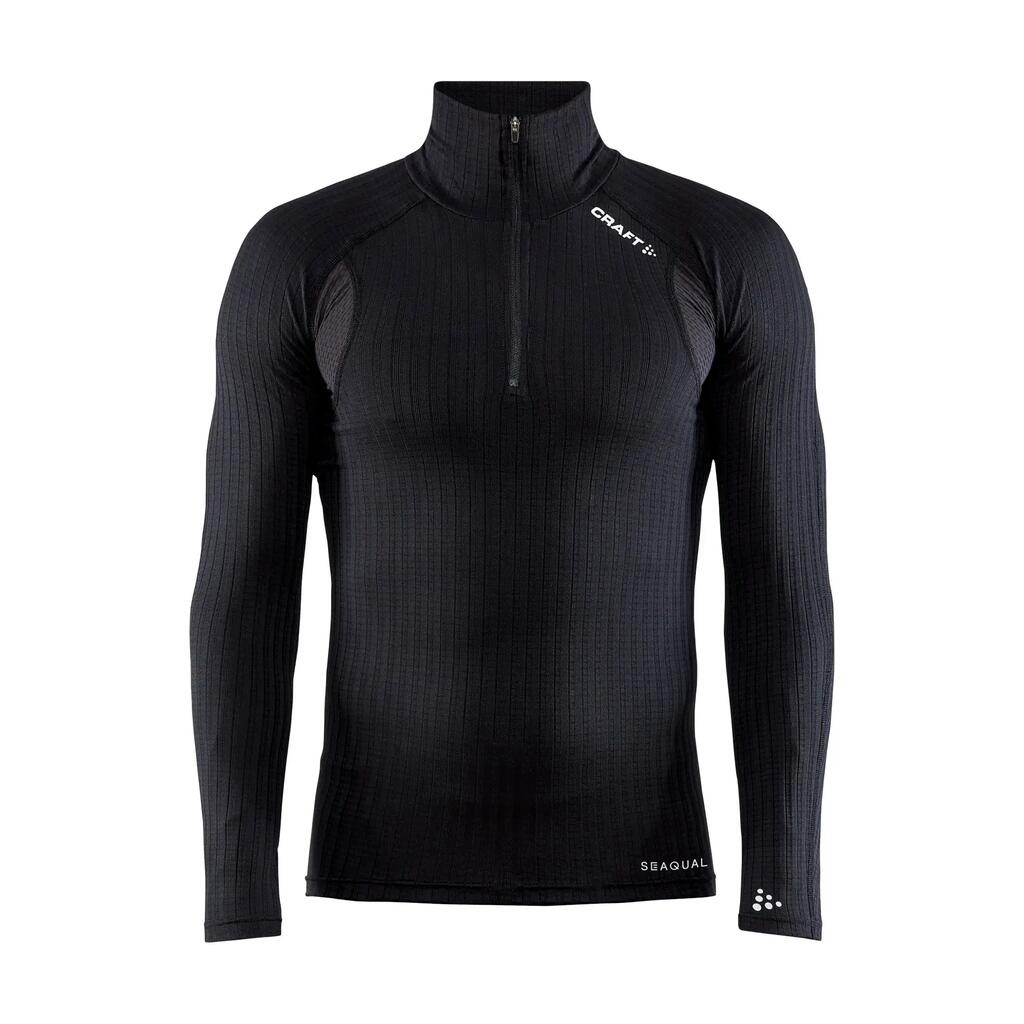 ACTIVE EXTREME X ZIP LONG SLEEVE BASELAYER MEN BLACK