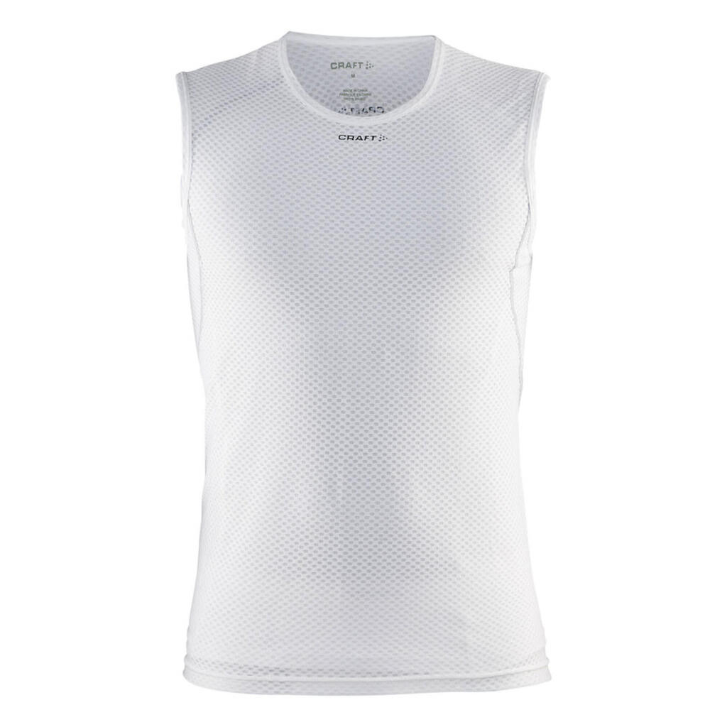 COOL MESH SUPERLIGHT SLEEVELESS BASELAYER MEN WHITE
