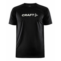 T shirt à manches courtes Craft Core Essence Logo Noir