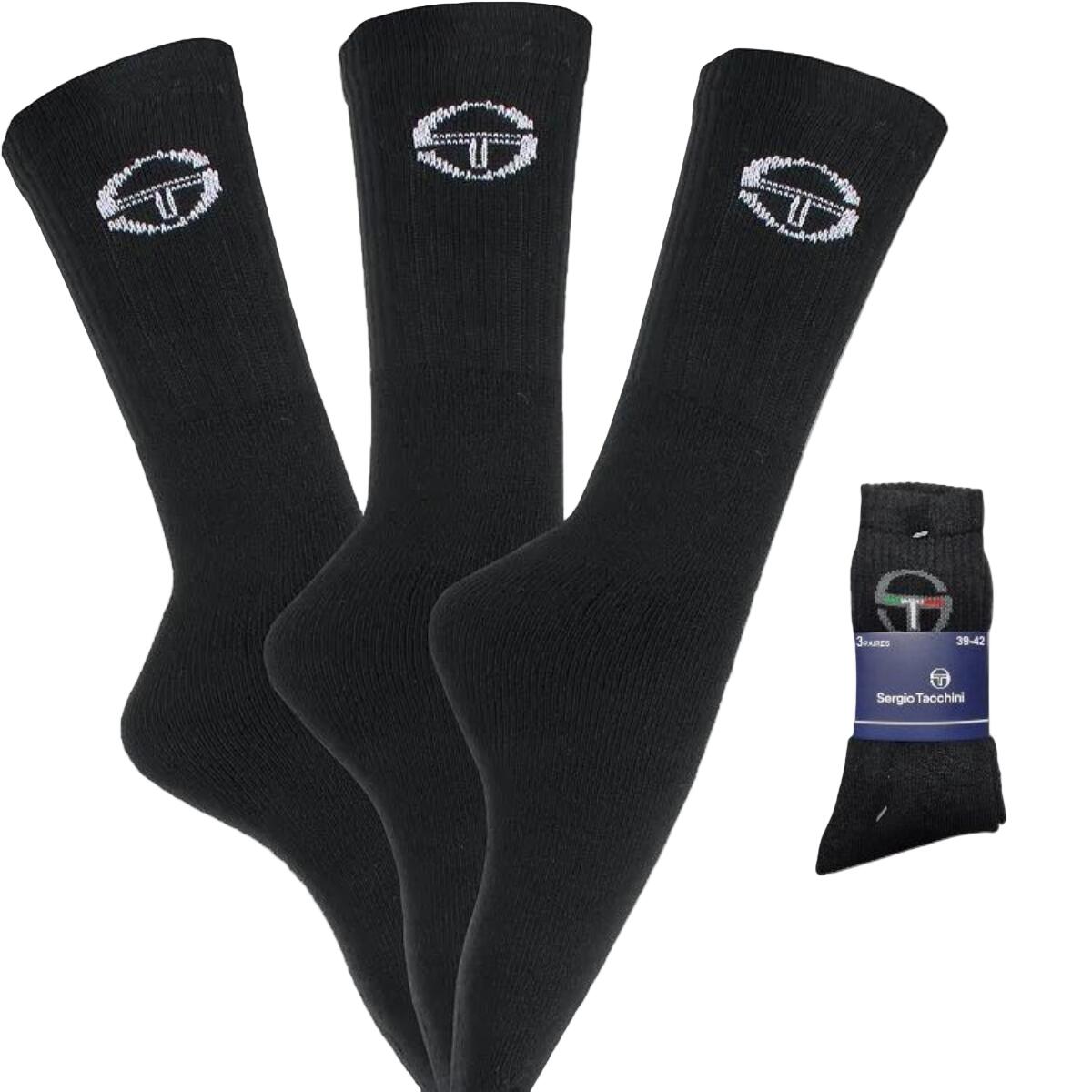 Sergio Tacchini - Lot De 3 Chaussettes Longues Sergio Tacchini - Programme Client - Taille Unique - Decathlon