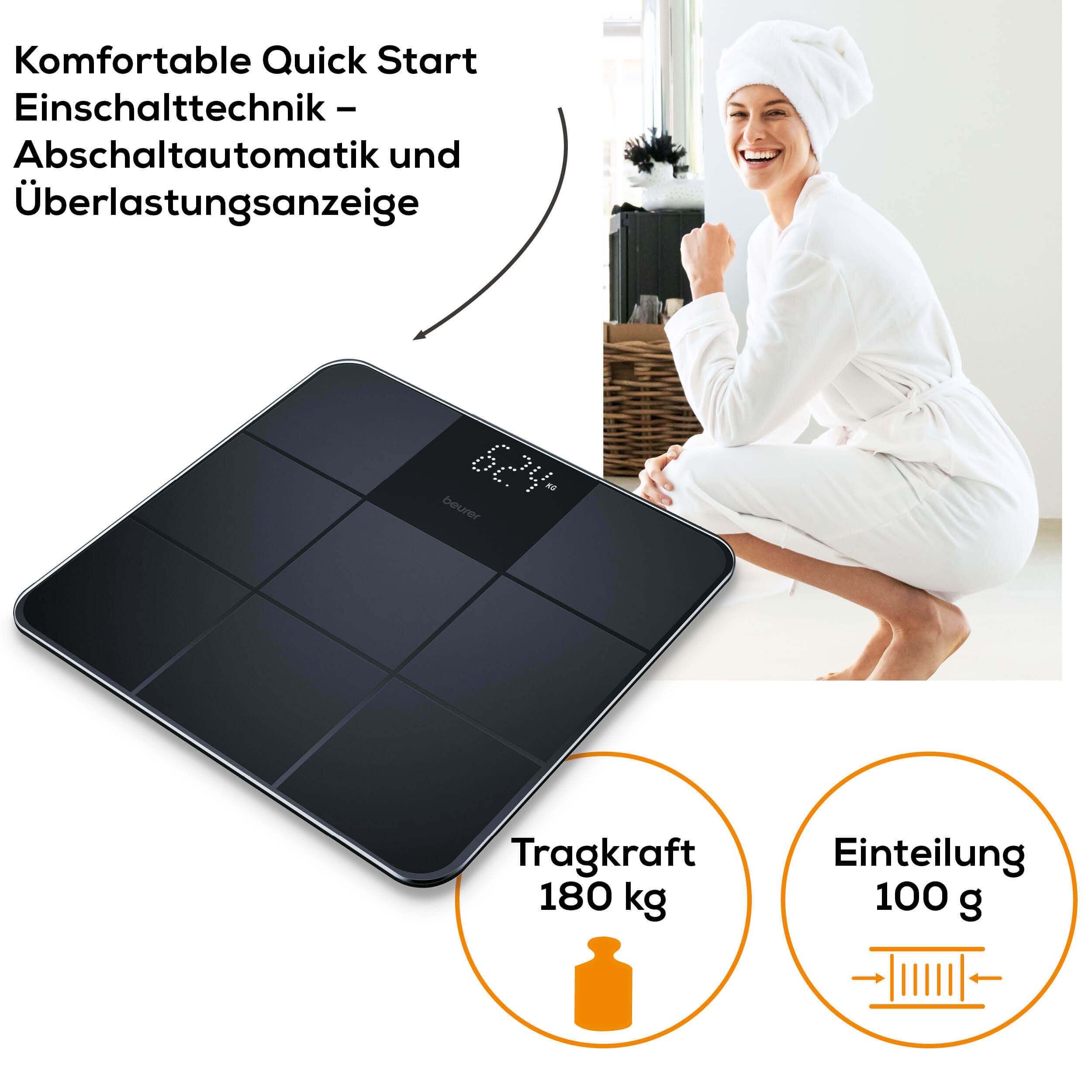 Wagi z powierzchnią antypoślizgową Beurer GS 235 5/5