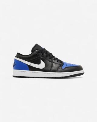Jordan 1 low black royal toe