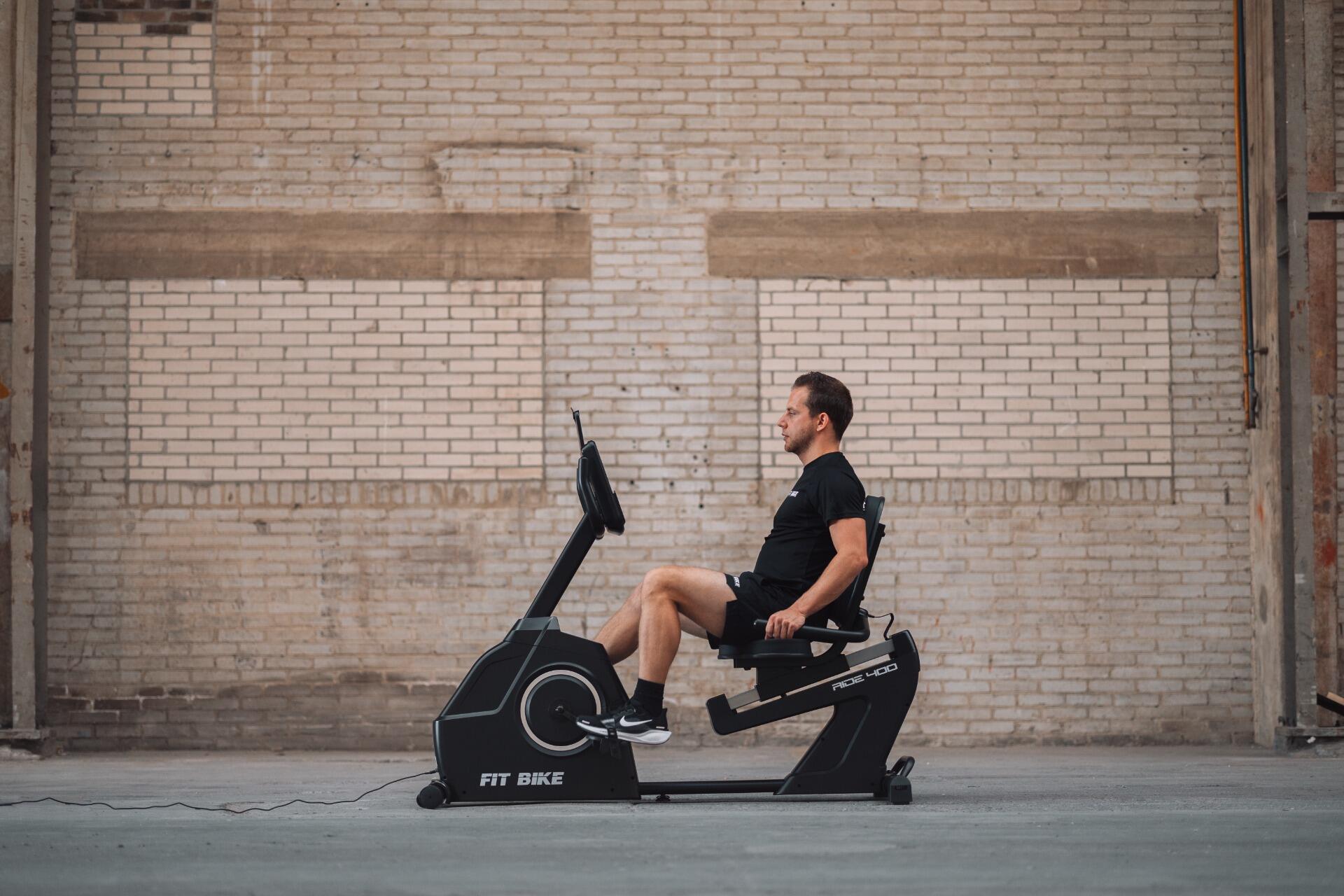 FitBike - Ride 400 iPlus - Hometrainer - Recumbent Bike - Bluetooth 5/7