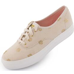 Keds WMS Triple Kick Hibiscus Natural — Baskets femme semelle haute