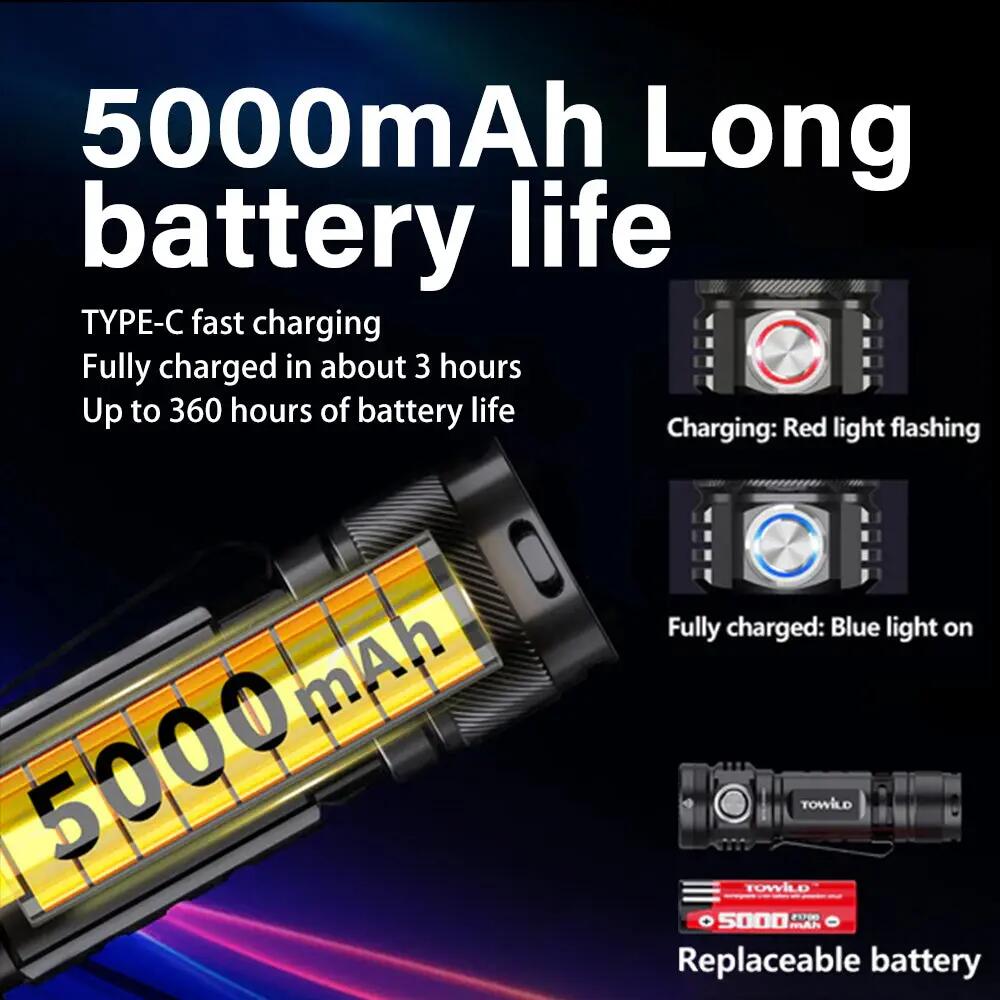 Latarka akumulatorowa Towild BC10 Led 2/7