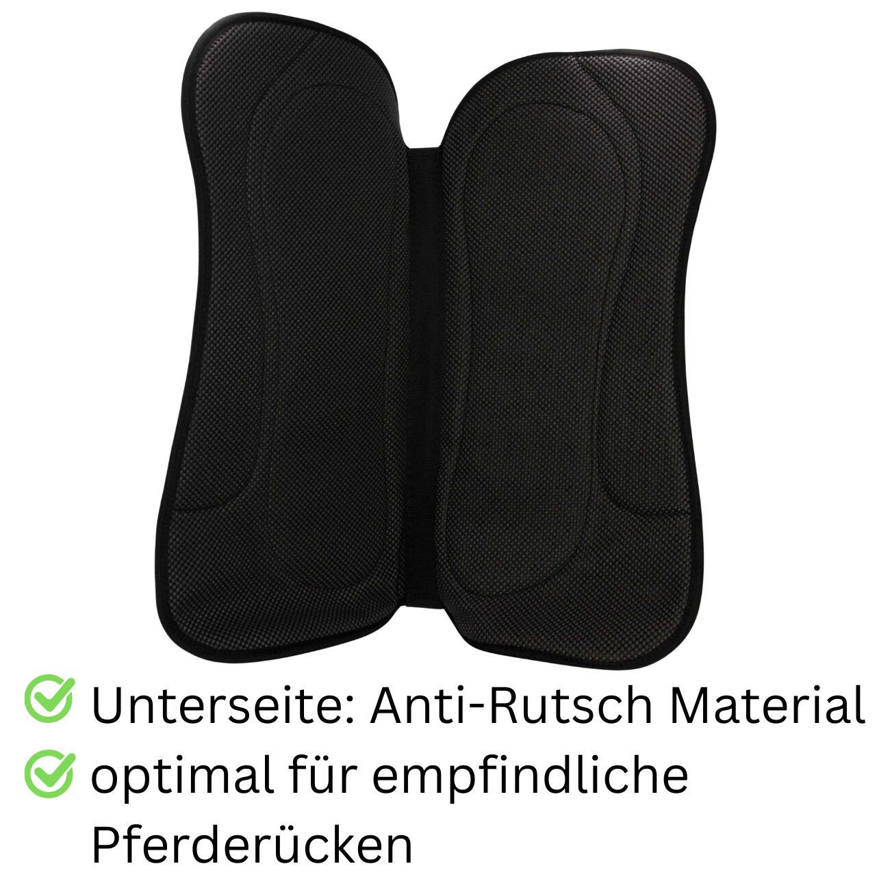 Western Filz Pad Anatomic mit Widerristausschnitt – Hochleistungspad 3/4