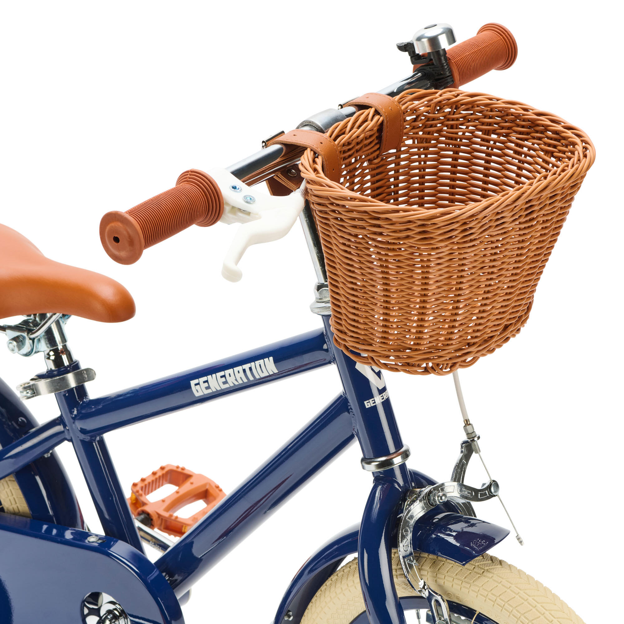 Generation Retro 14 pulgadas Azul – Bicicleta Infantil con Cesta 4/4