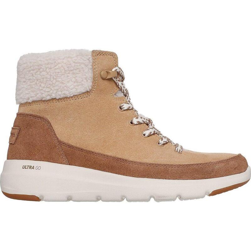 Ghete femei Skechers Glacial Ultra - Autumn Days, Maro