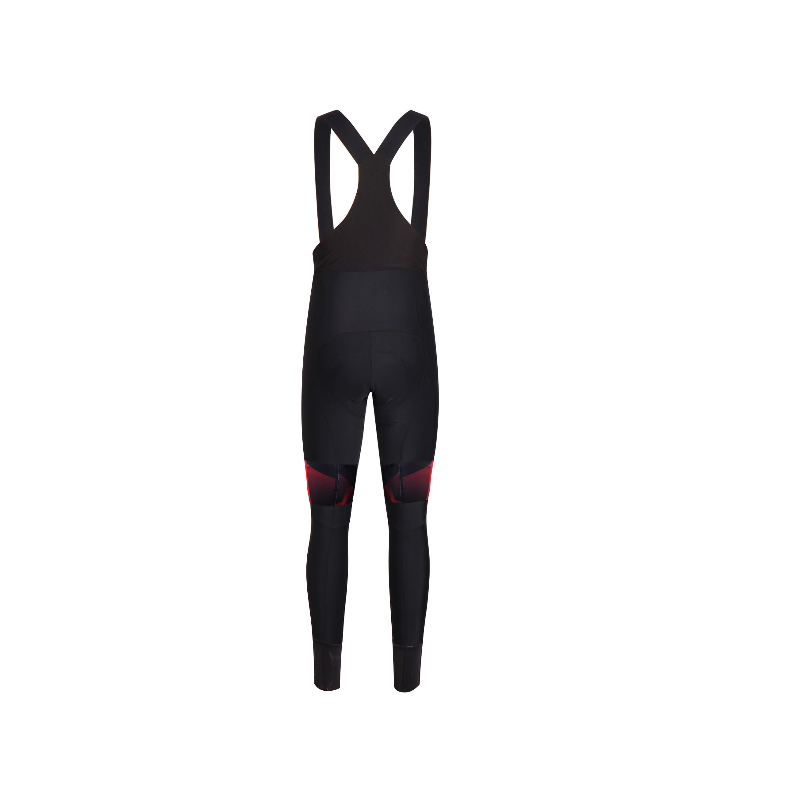 Cuissard vélo long avec bretelle CUB COLD Noir/rouge 2/5