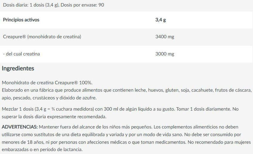 Mega Creatine (Creapure®) - 306g Neutral Biotech USA 4/5