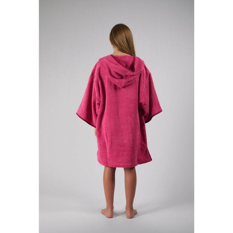 Poncho Surf Copii - Roz - Bumbac - Cu Mâneci