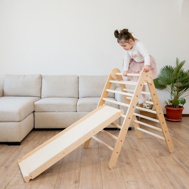 4in1 Triunghi Pikler Pliabil si Perete Suedez pentru copii