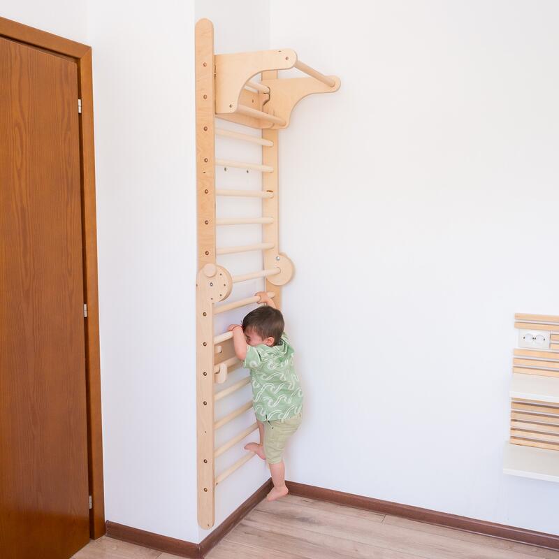 4in1 Triunghi Pikler Pliabil si Perete Suedez pentru copii