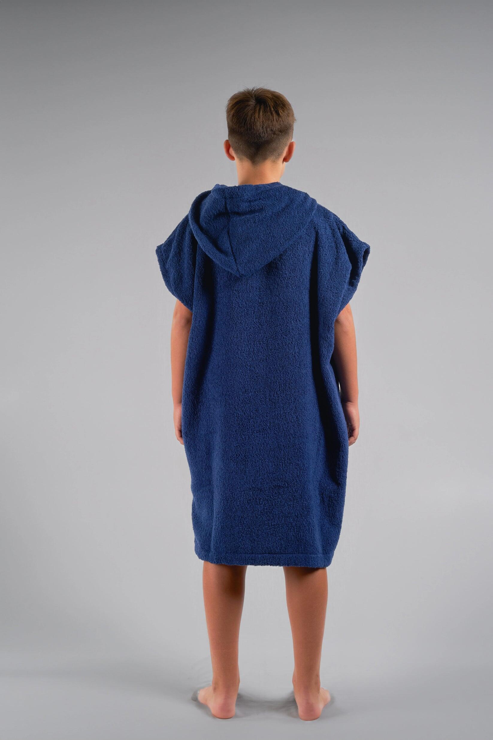 Poncho Surf Niños - Azul - Algodón - Sin Mangas 3/6