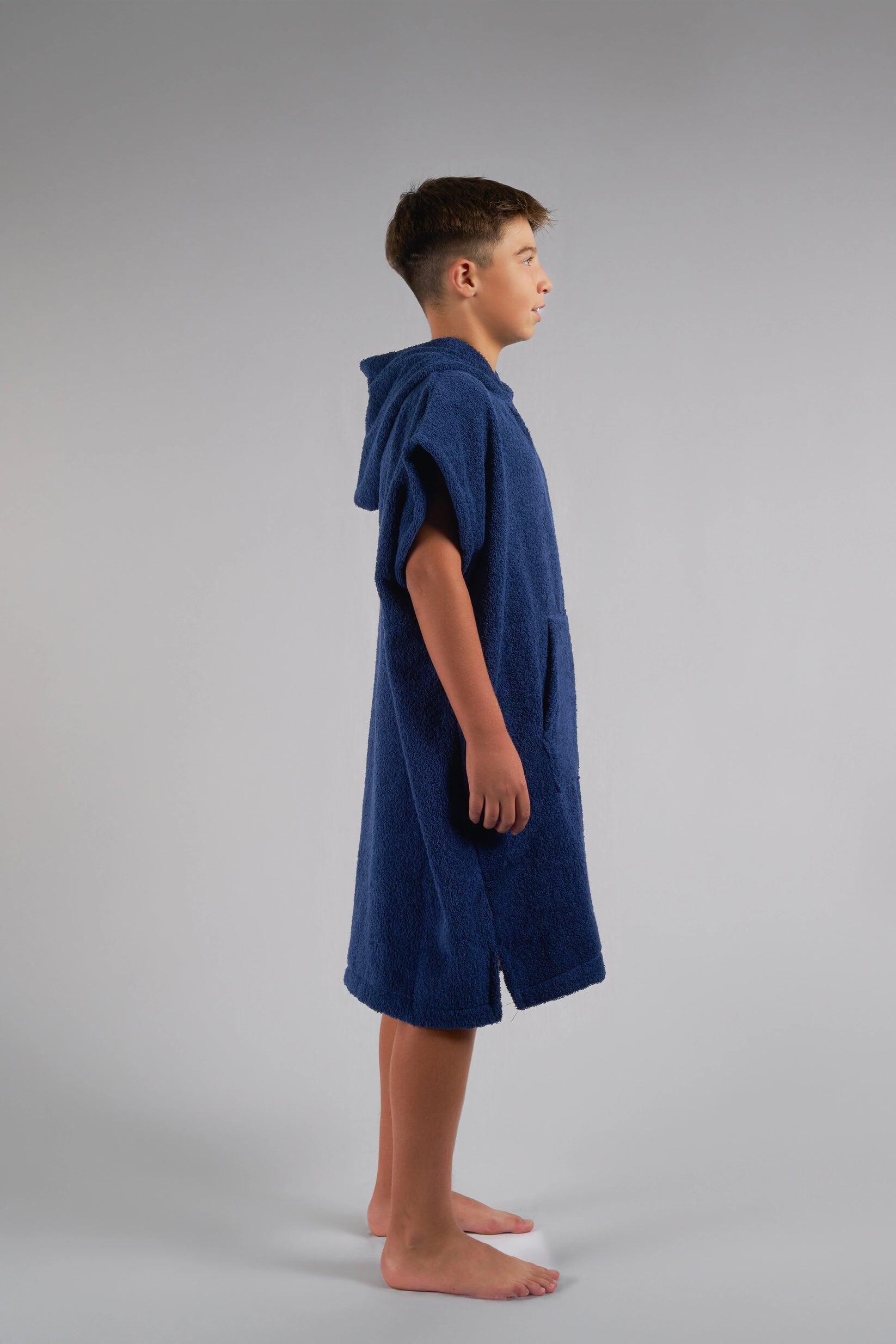 Poncho Surf Niños - Azul - Algodón - Sin Mangas 4/6
