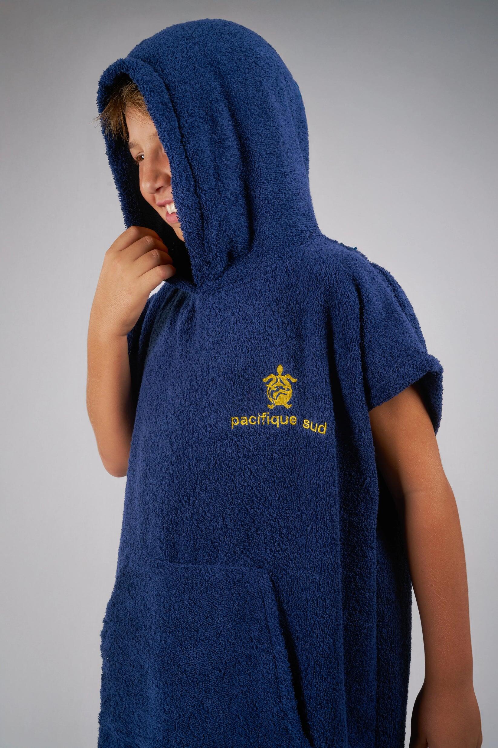 Poncho Surf Niños - Azul - Algodón - Sin Mangas 6/6