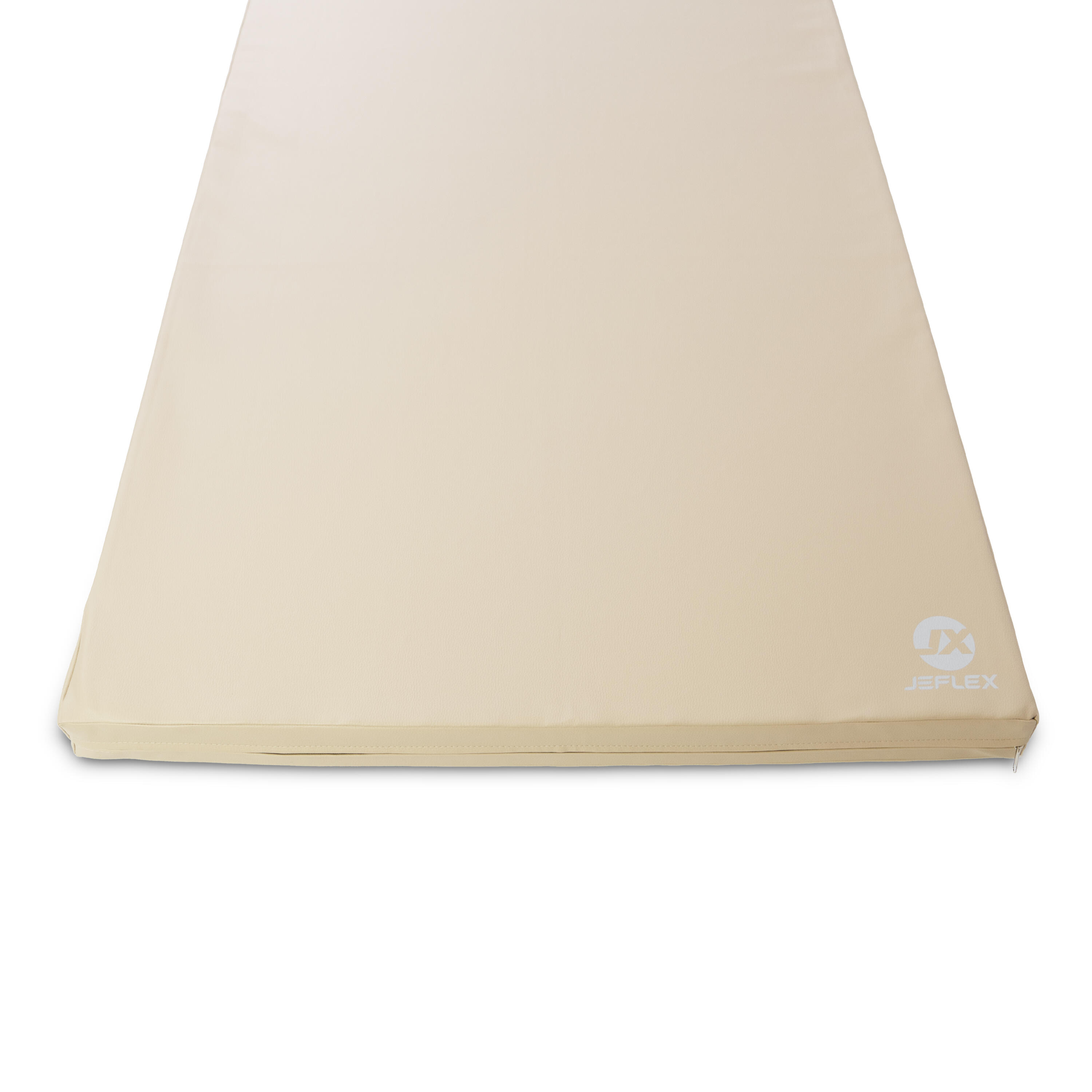 Tapete desportivo 200 x 100 x 8 cm Fitness bege/creme, tapete de espuma Jeflex 3/7