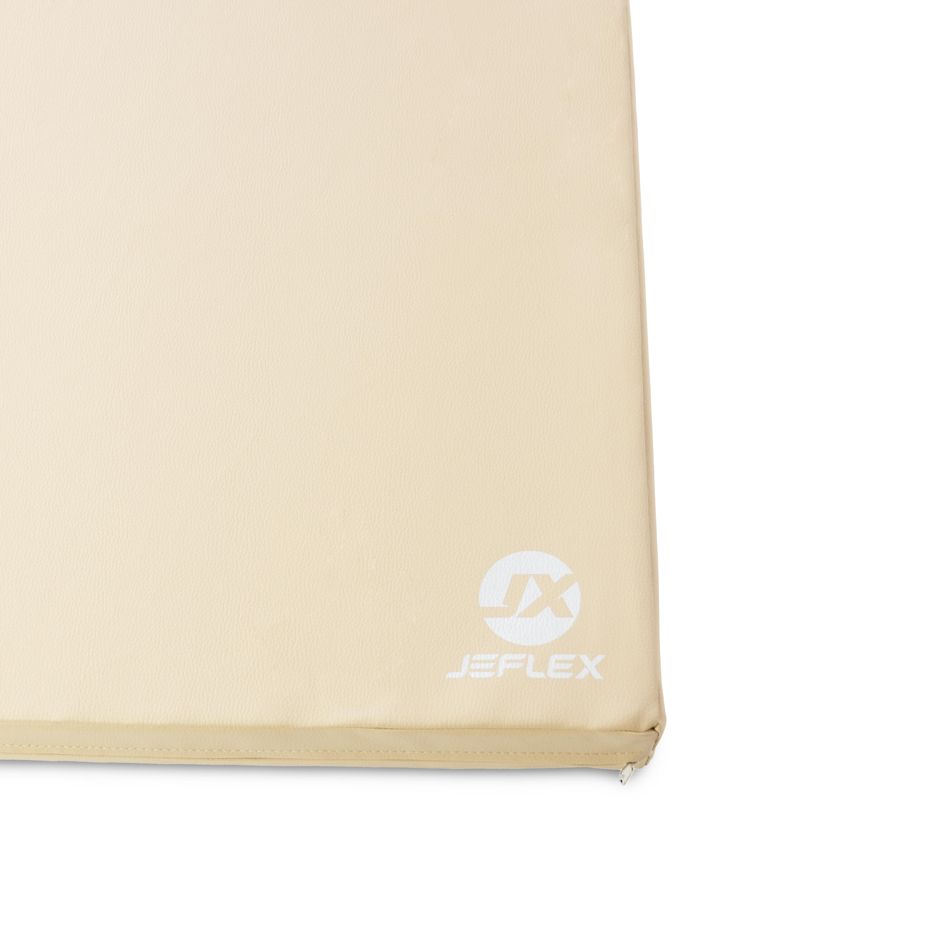 Tapete desportivo 200 x 100 x 8 cm Fitness bege/creme, tapete de espuma Jeflex 2/7
