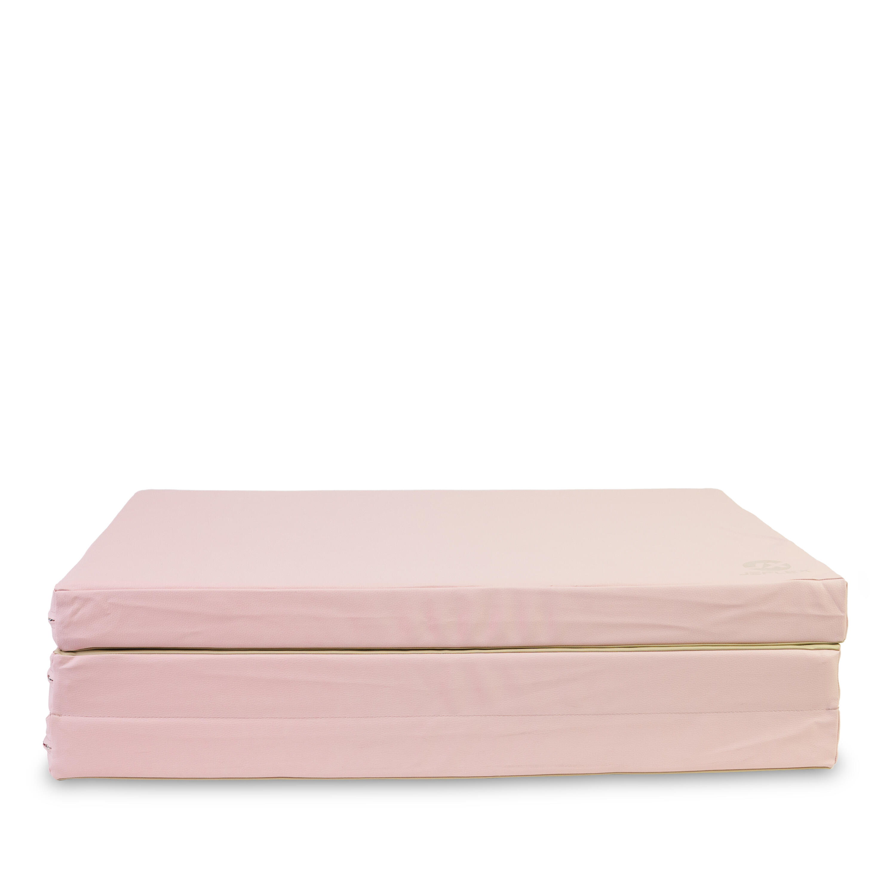 Tapete de ginástica 210 x 100 x 8 cm rosa/bege, tapete de espuma dobrável Jeflex 4/7