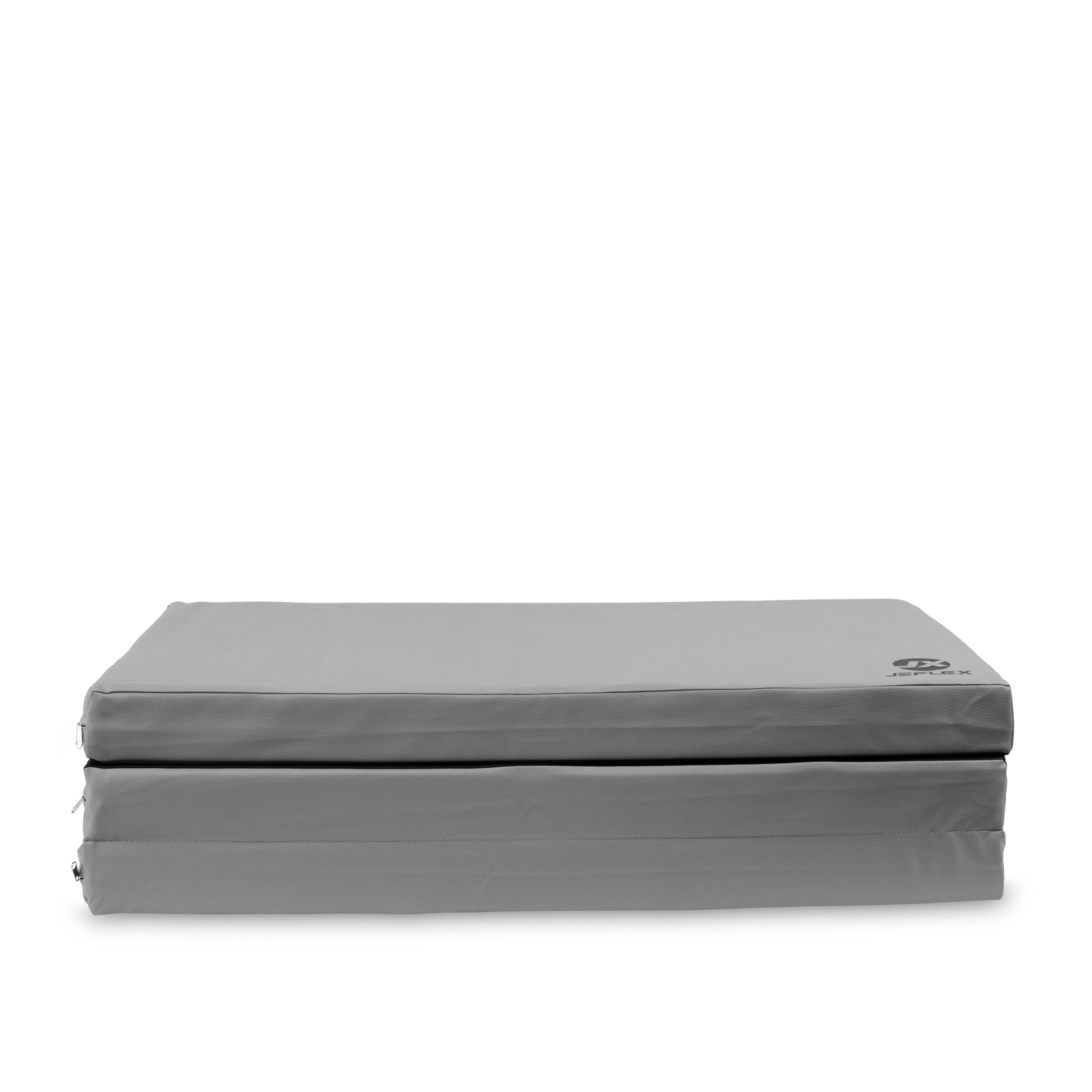 Tapete desportivo 150 x 100 x 8 cm cinza/preto, tapete de espuma dobrável Jeflex 5/7