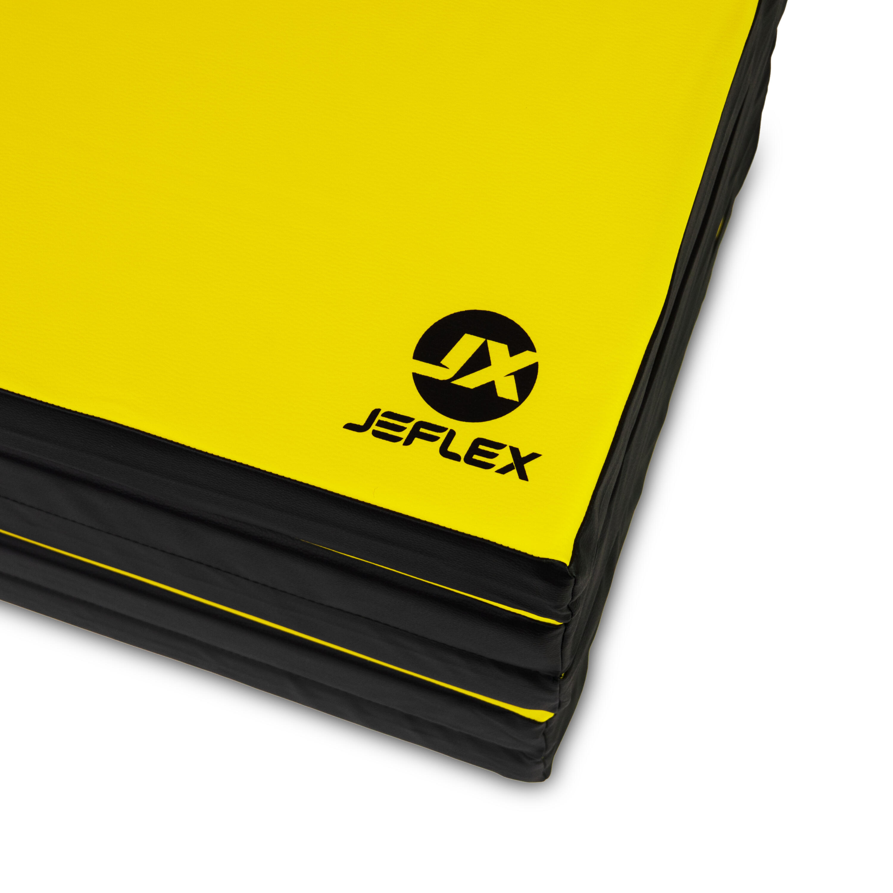 Tapis de gymnastique 250 x 100 x 8 cm, jaune/noir, pliable, Jeflex. 4/7