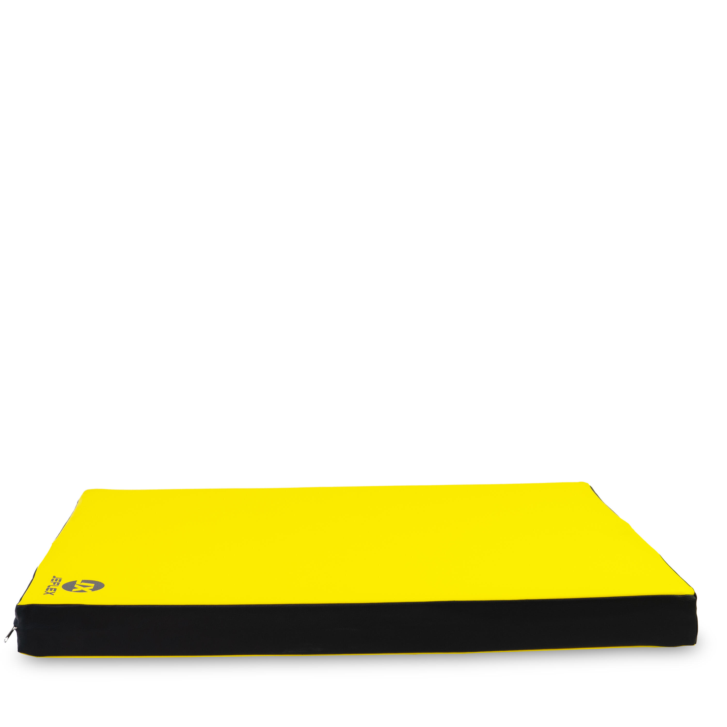Tapete esportivo 100 x 70 x 8 cm Fitness amarelo/preto, tapete de espuma Jeflex 3/7