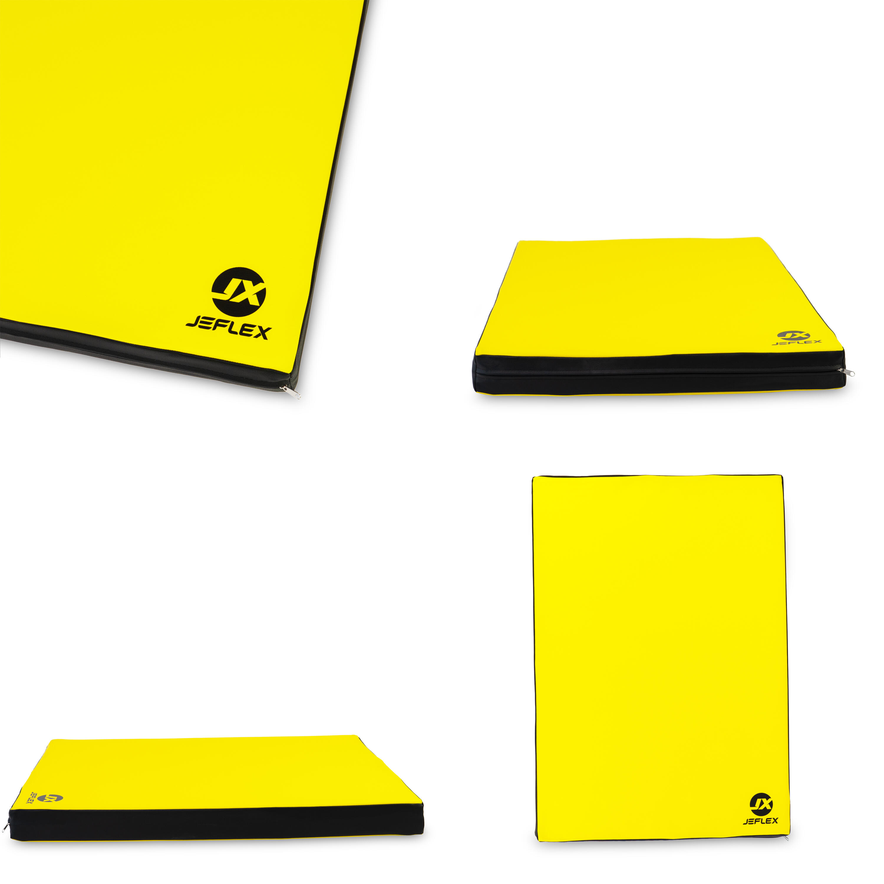 Tapis De Gymnastique NiroSport – 100x70x8 Cm, Mousse Haute Densité, Rouge/jaune, Lavable, Pour Fitness Et Entraînement