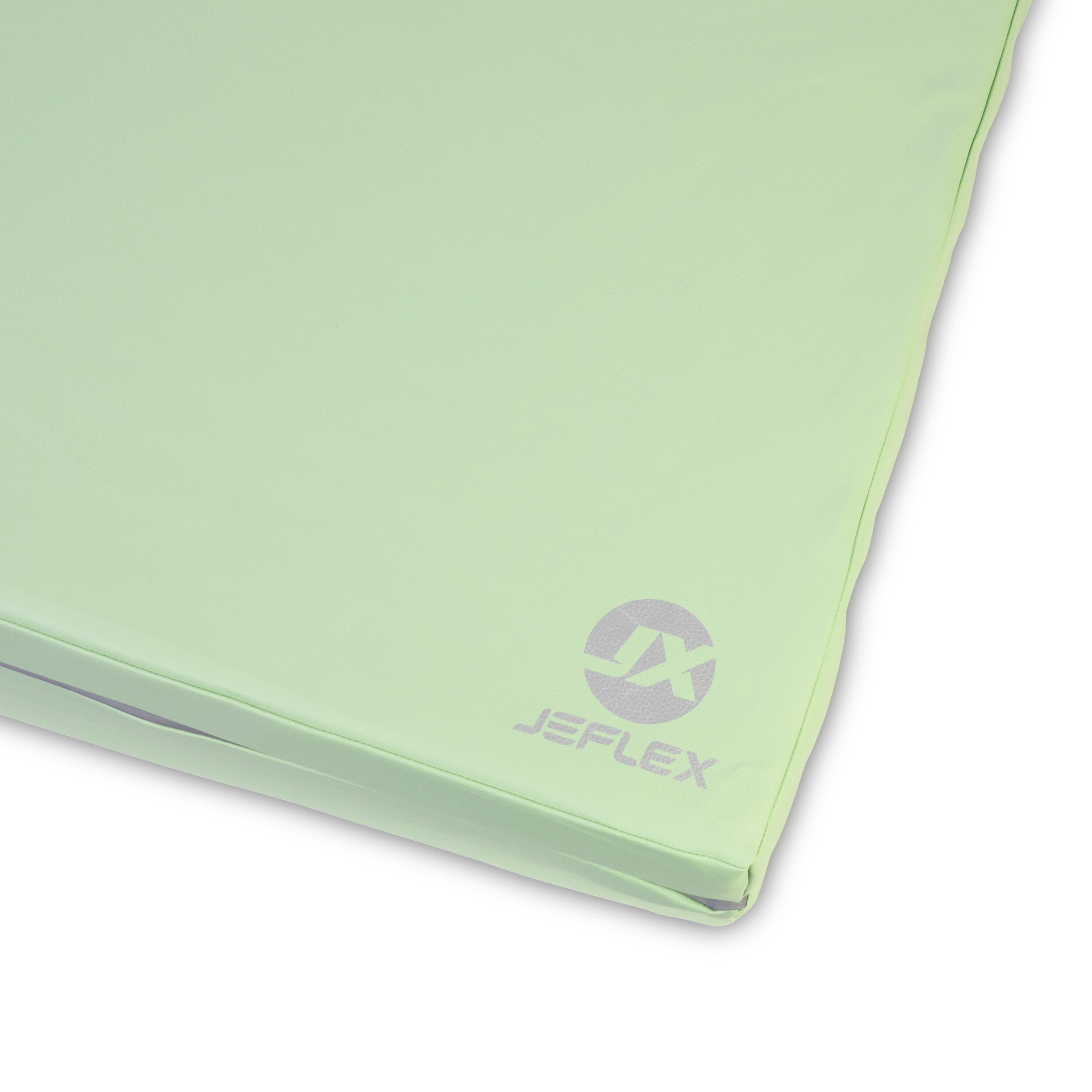 Tappetino sportivo 210 x 100 x 8 cm verde/grigio pieghevole Jeflex 3/7
