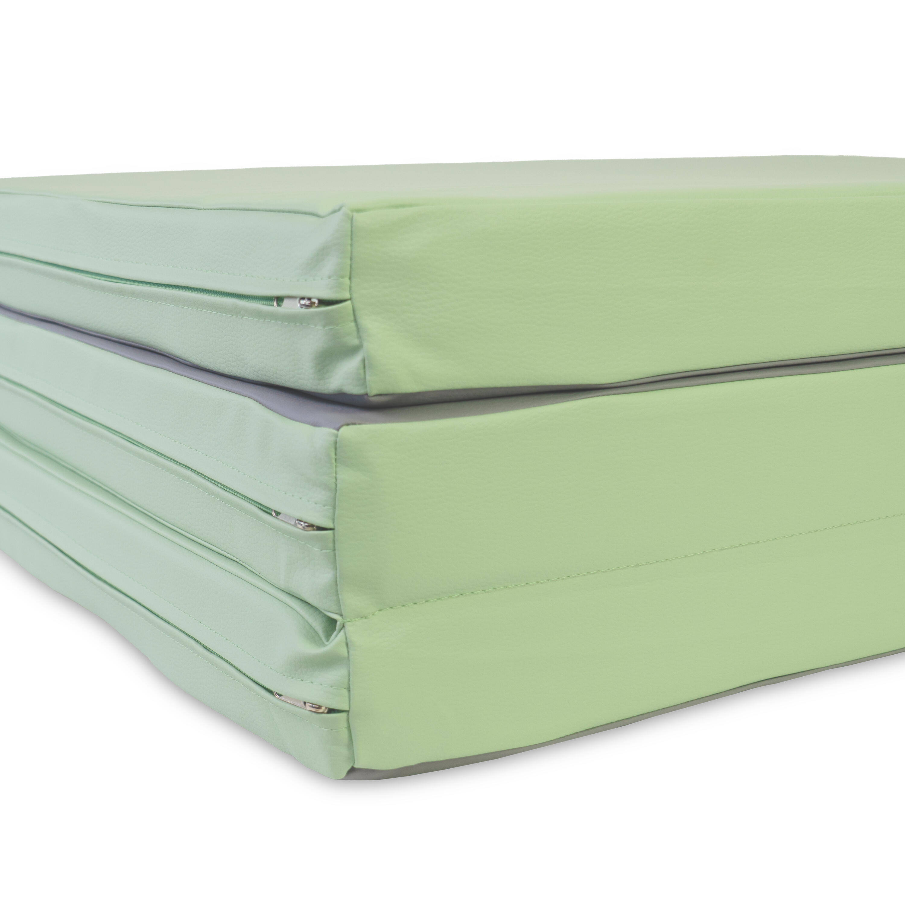 Tappetino sportivo 210 x 100 x 8 cm verde/grigio pieghevole Jeflex 4/7