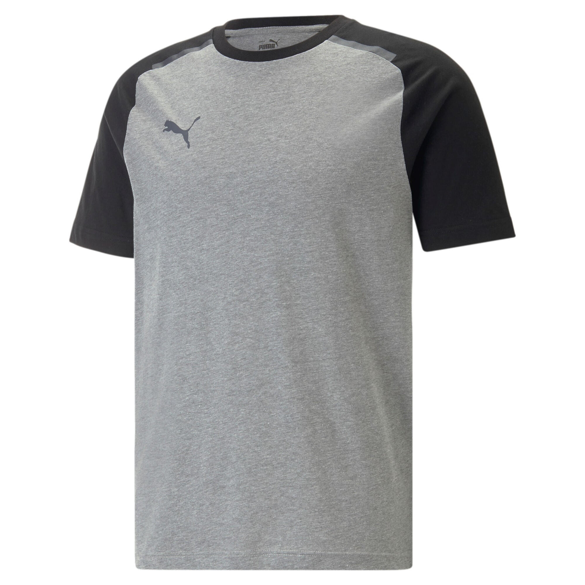 T-shirt PUMA Teamcup Casuals pour homme en gris Erica, taille M 1/6