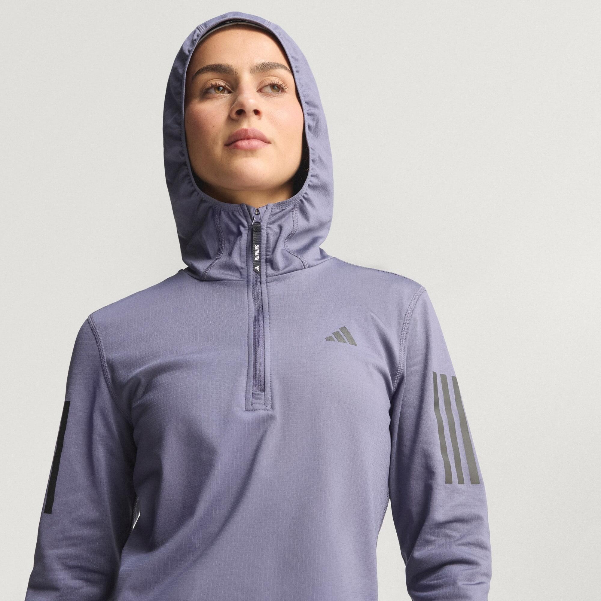 Own The Run Hoodie, winterfest, Reißverschluss bis zur Brust 7/7