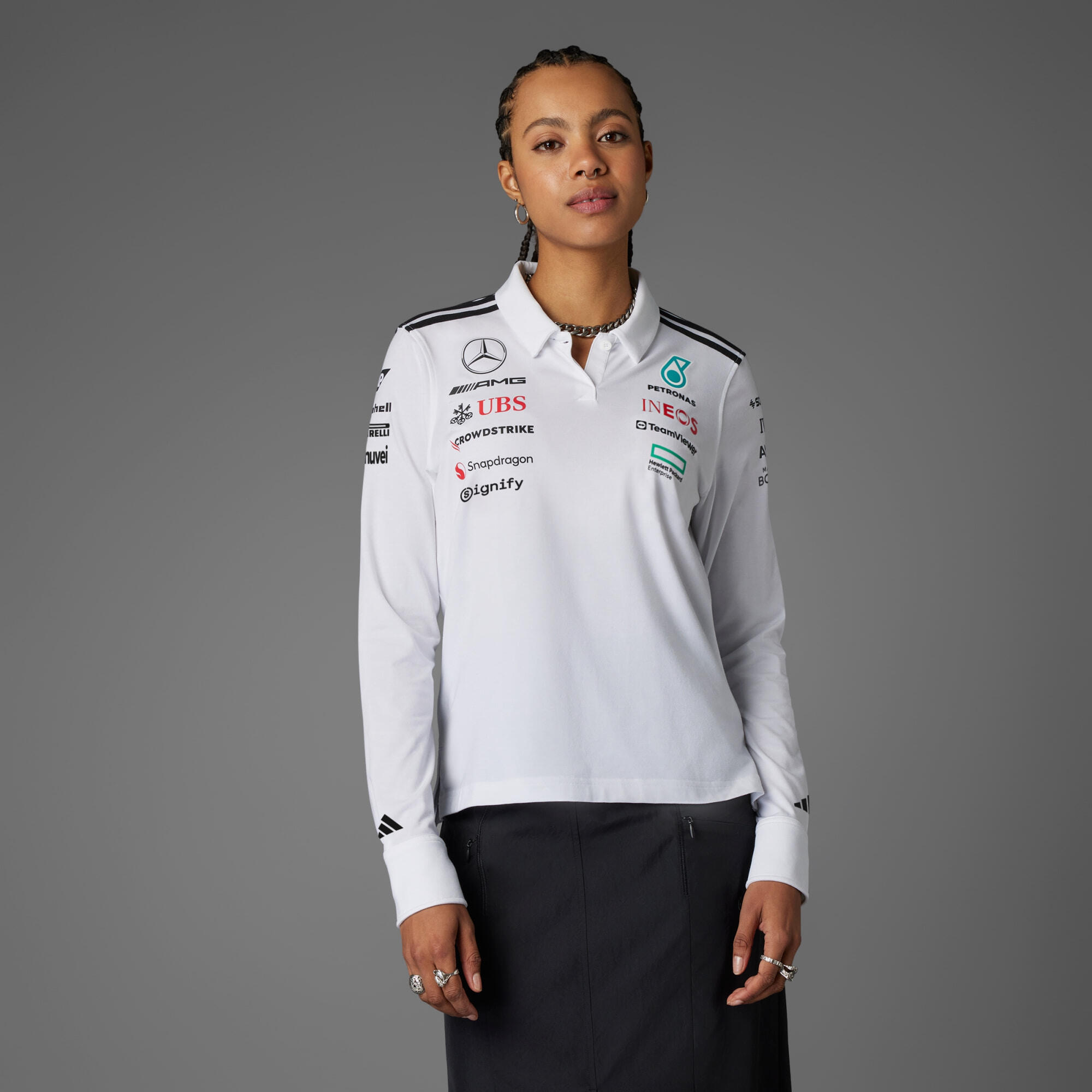 POLO MERCEDES - AMG PETRONAS FORMULA ONE TEAM LONG SLEEVE 3/7