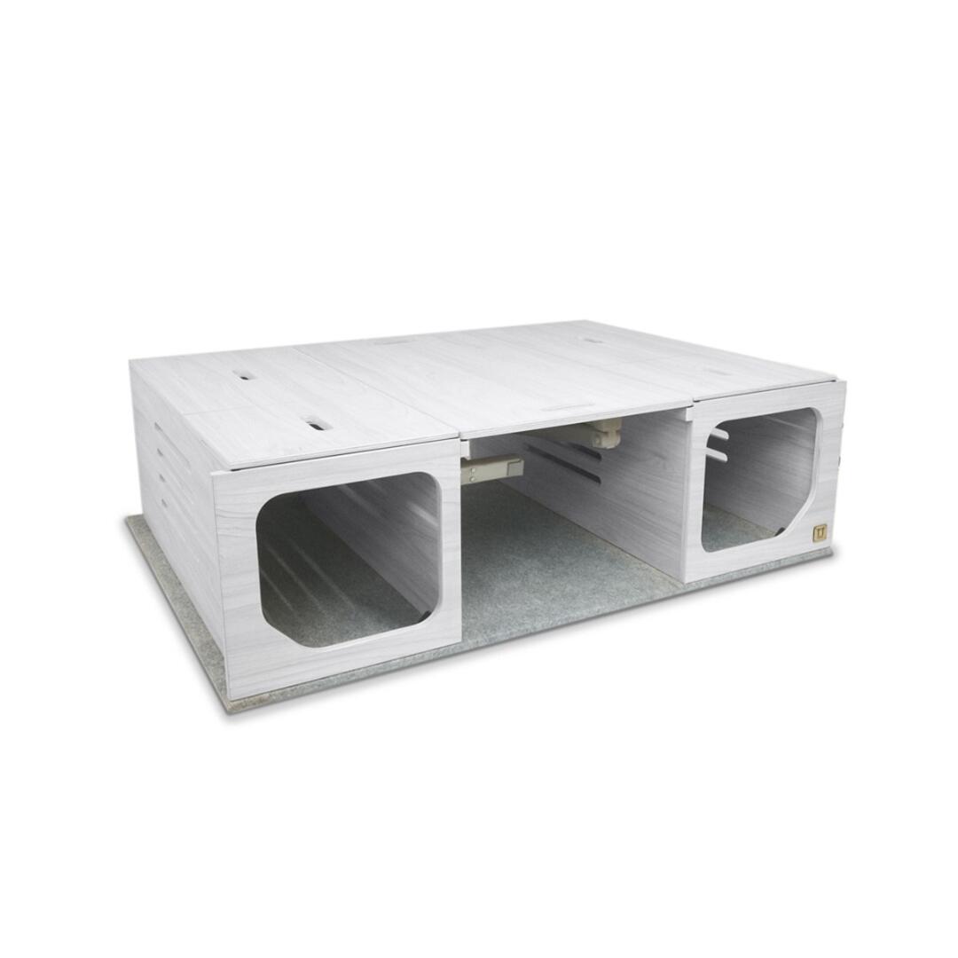 Mueble Camper MOKUZAI Gris 115x120x45cm 3/7