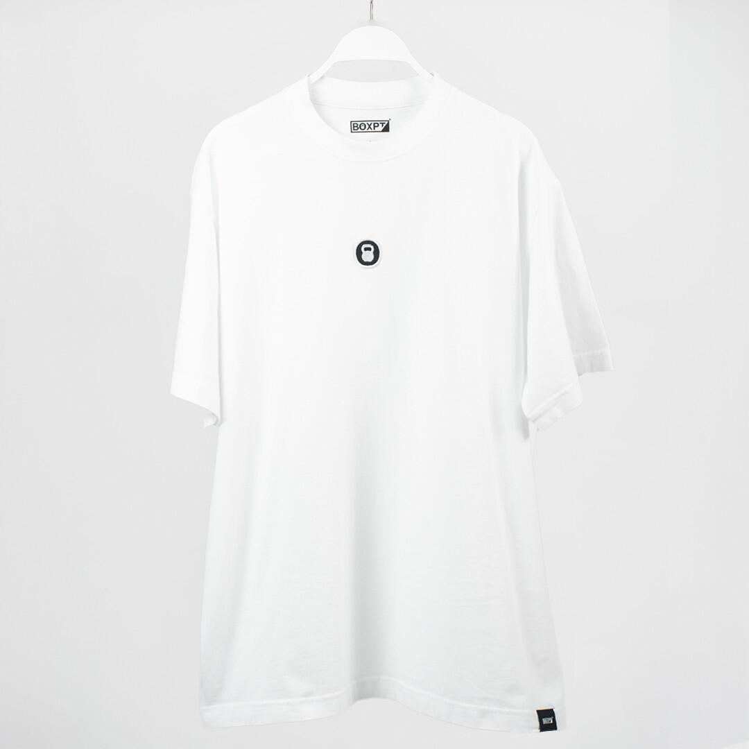 Boxpt Equipment - T-shirt Patch Kettlebell Blanc Xl - T-shirt Manches Courtes - Blanc - Decathlon