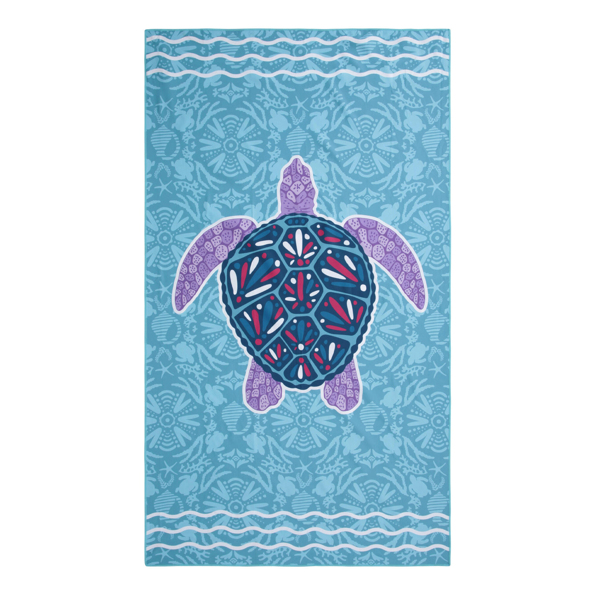 Mountain Warehouse Childrens/Kids Turtle Microfibre Towel