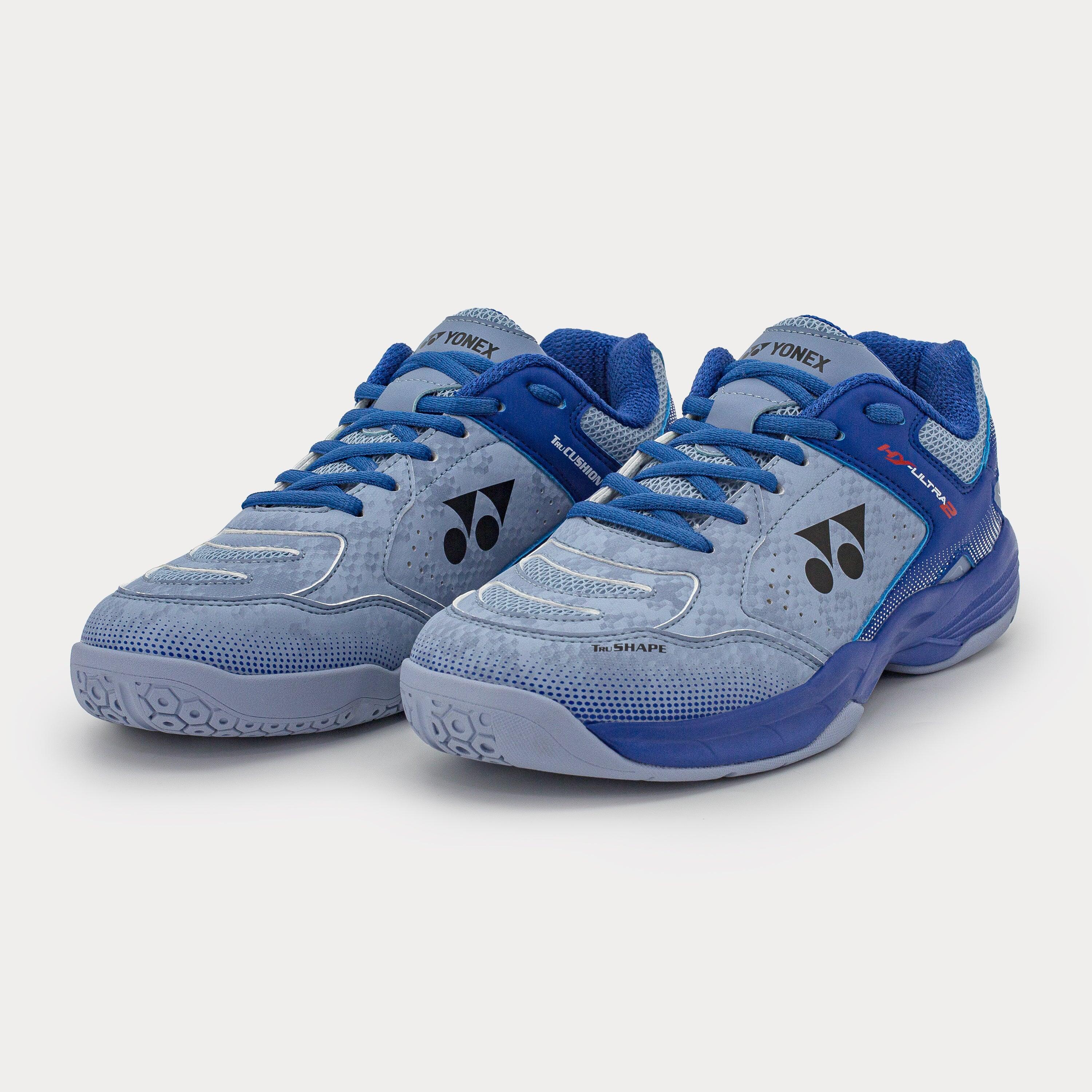 YONEX BADMINTON MEN SHOES HY ULTRA-2 LIGHT GREY / ULTRAMARINE BLUE