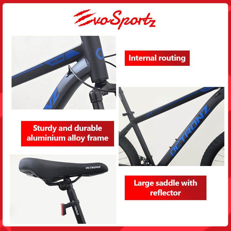 Octronz eXplorer Mountain Bike X27 BK-BLUE - Shimano Aluminium MTB