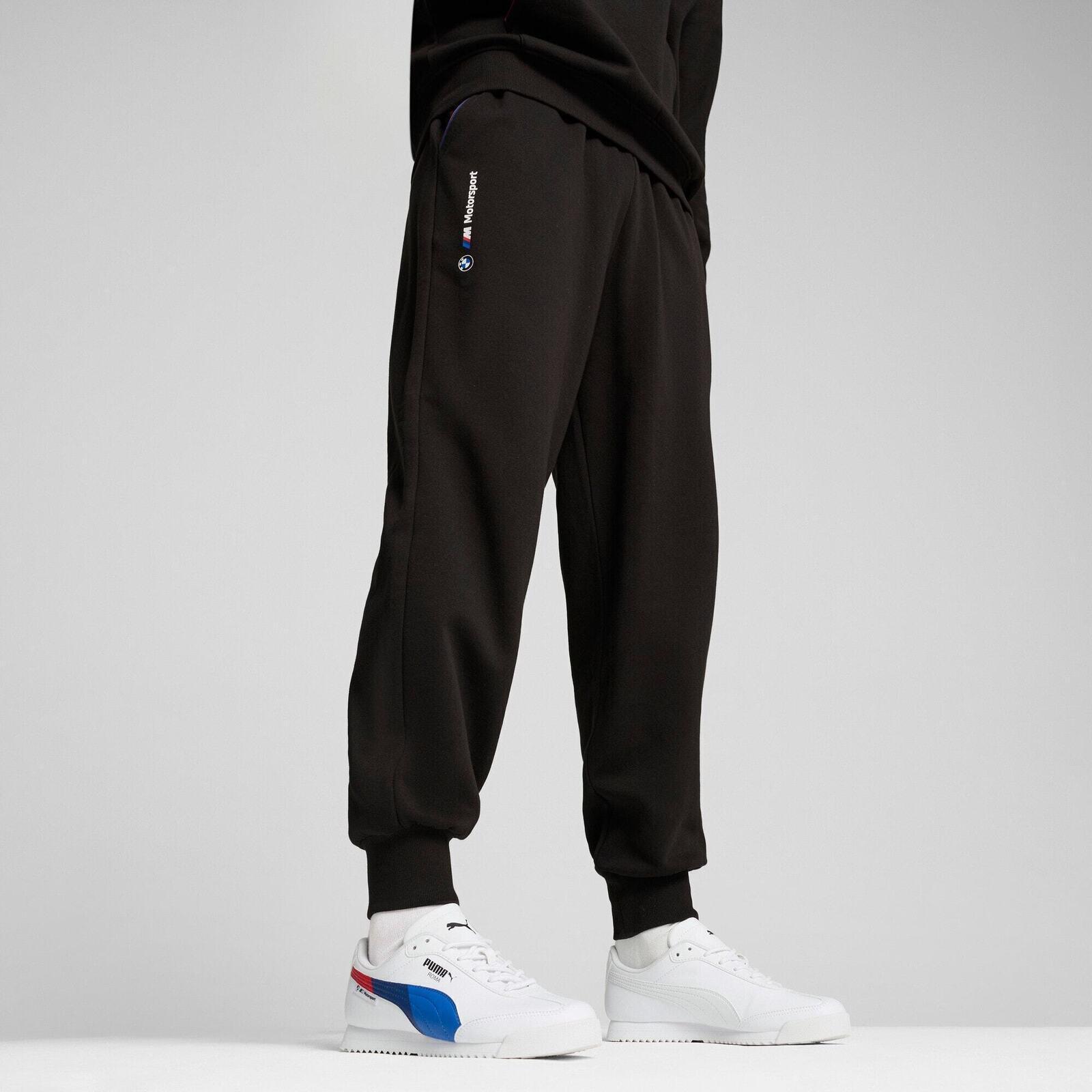 Pantaloni Puma Bmw Mms Ess Pants Fleece, Nero, Uomini 3/7