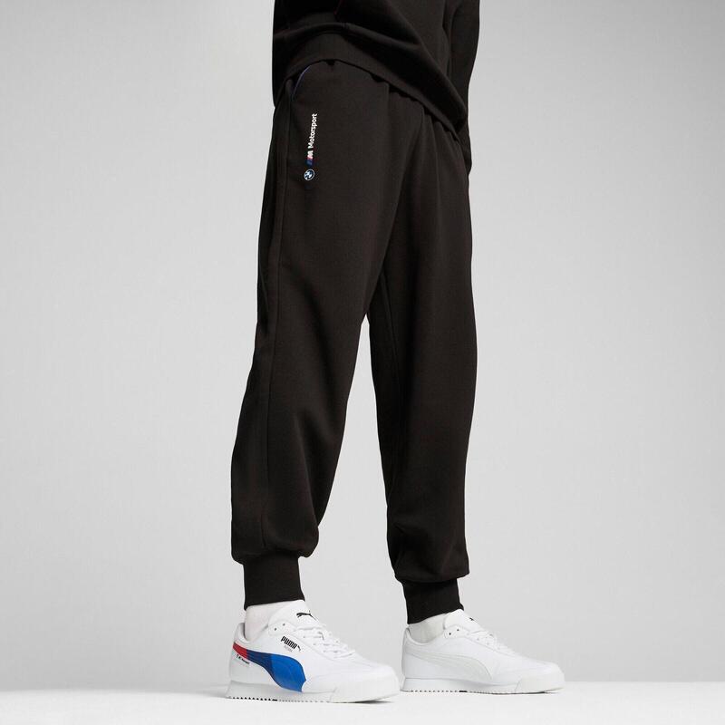 Pantaloni barbati Puma Bmw Mms Ess Pants Fleece, Negru